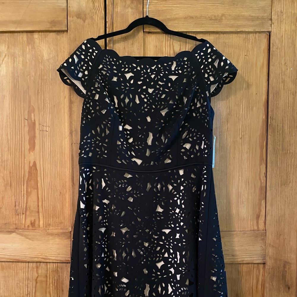 Beautiful Laser cut lace fit and flare